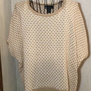 Lane Bryant Oatmeal/Tan White Sweater Excellent